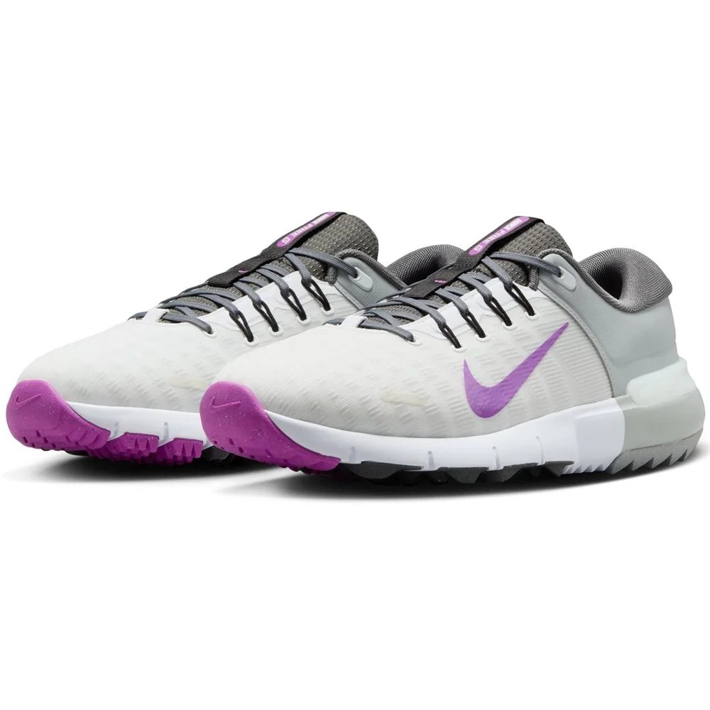 New Nike Free G Mens Golf‎ Shoes Size 8.5 White Gray Purple